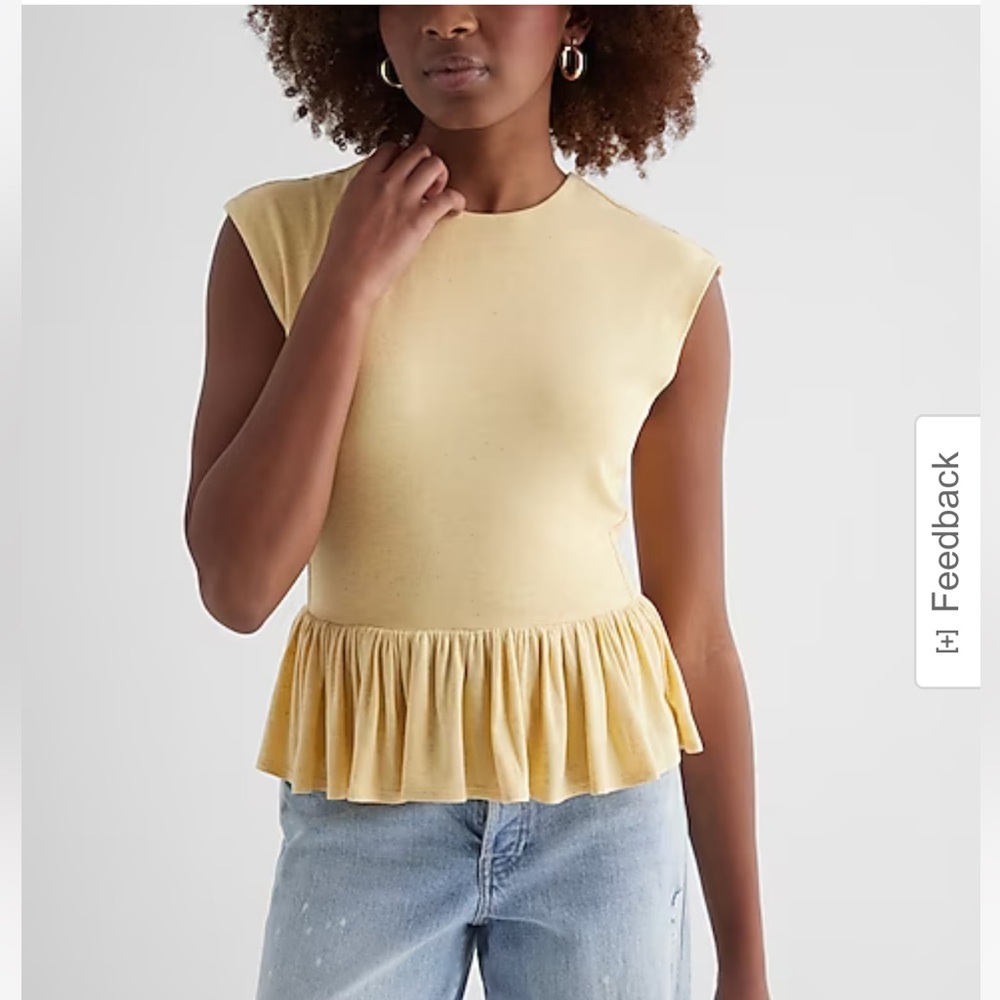 Express Peplum Tank Top NWT - Size M